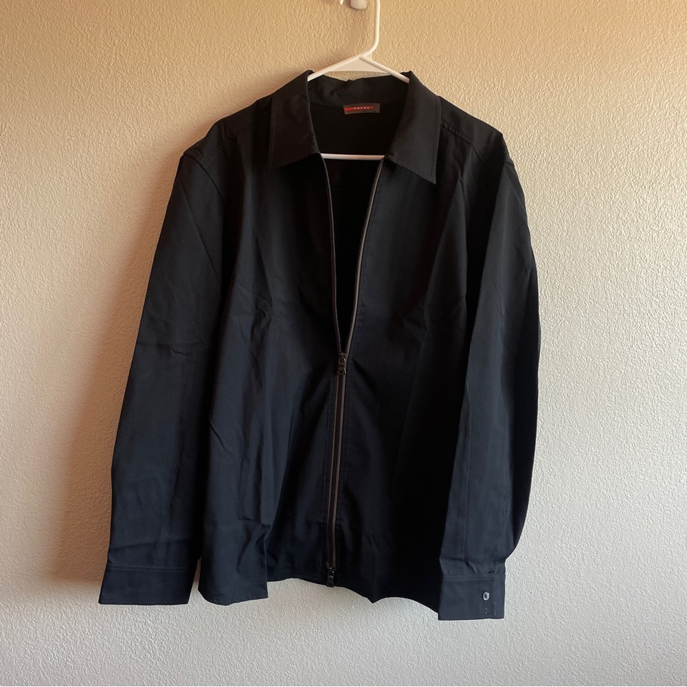 Prada Men's Dark Black Lightweight Jacket
